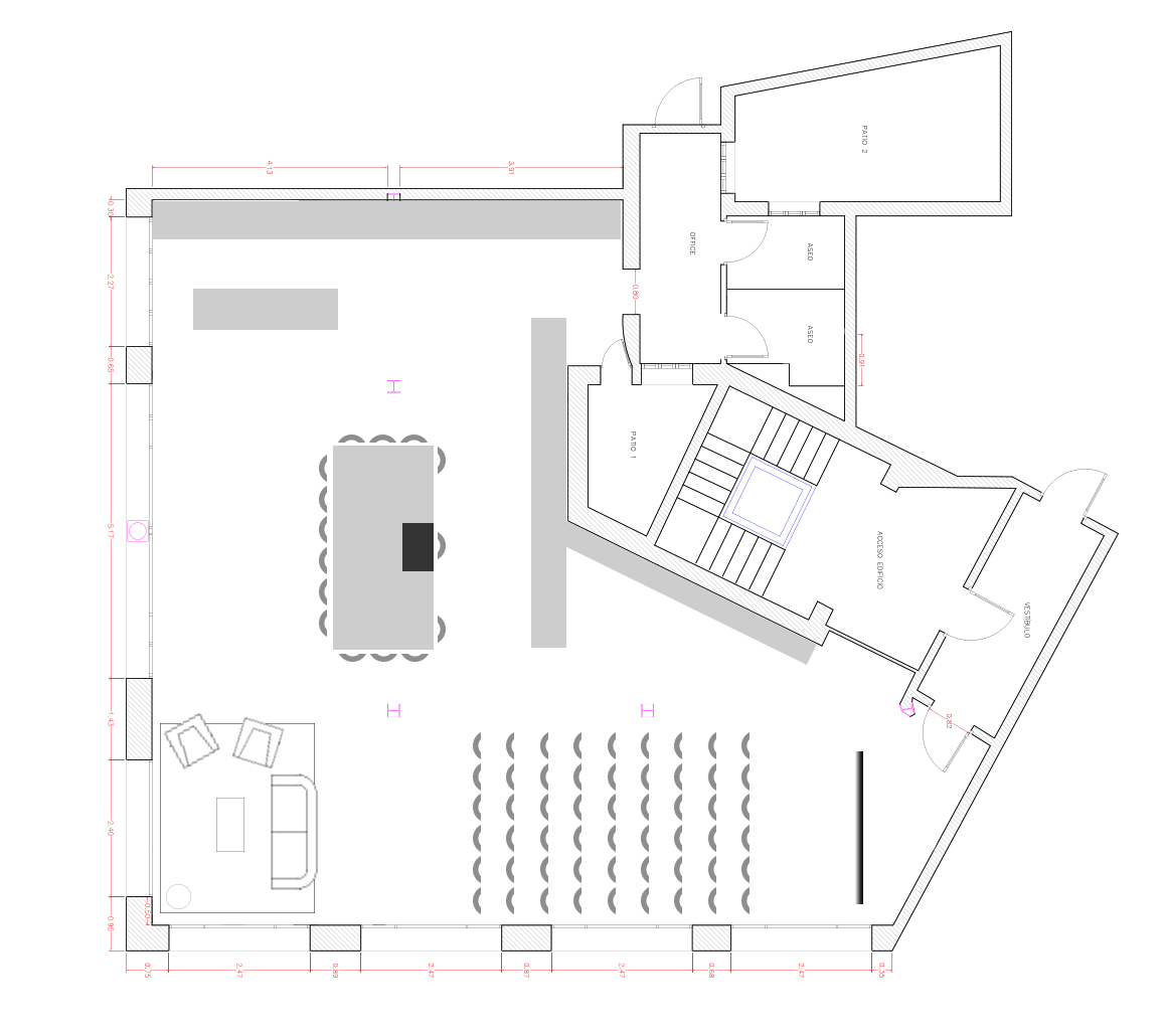 Distribución reunion formato auditorio