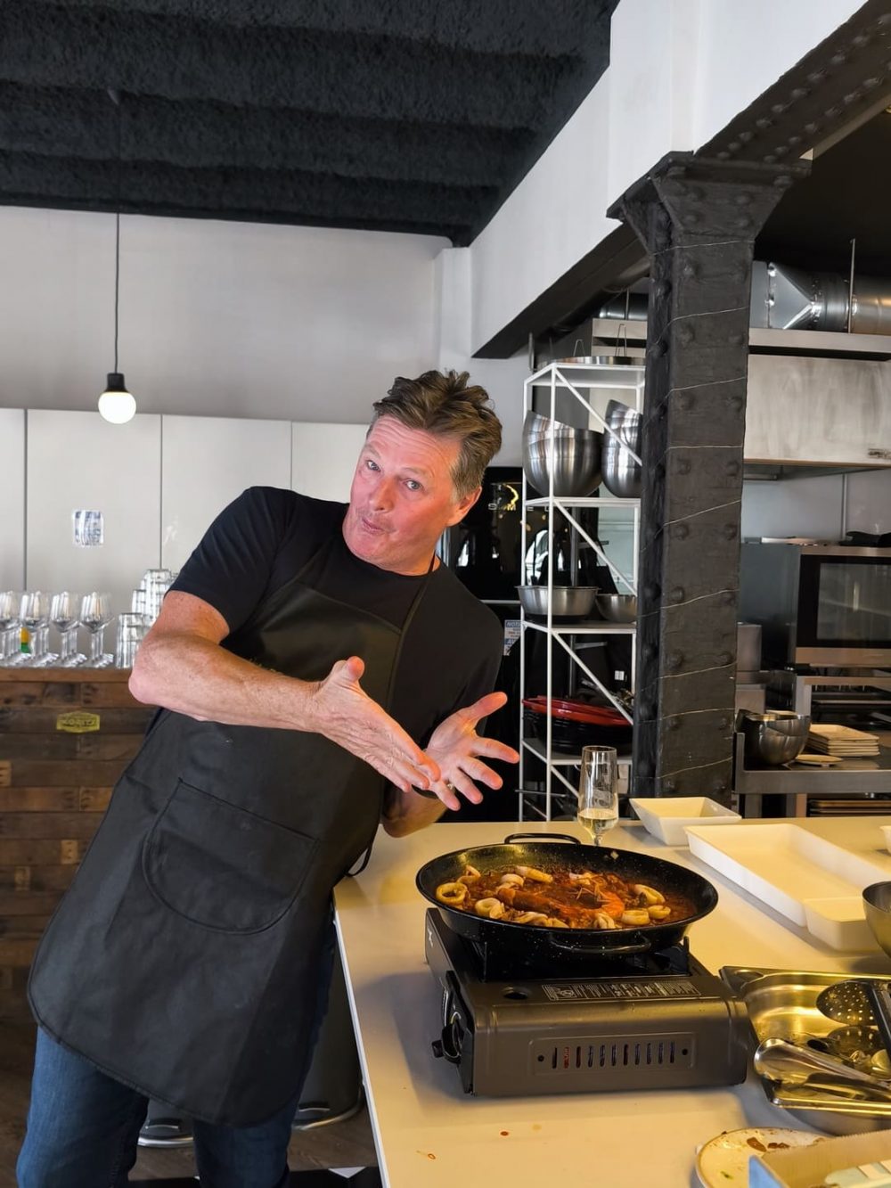 Hands-on paella cooking workshop in Barcelona