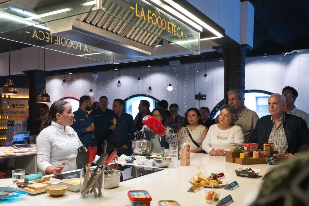 Presentación gastronómica de producto en espacio para eventos en Barcelona